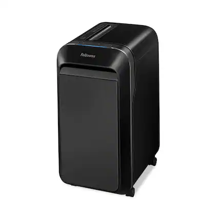 Front. Fellowes - Powershred LX220 Micro-Cut Shredder, 20 Manual Sheet Capacity, Black.