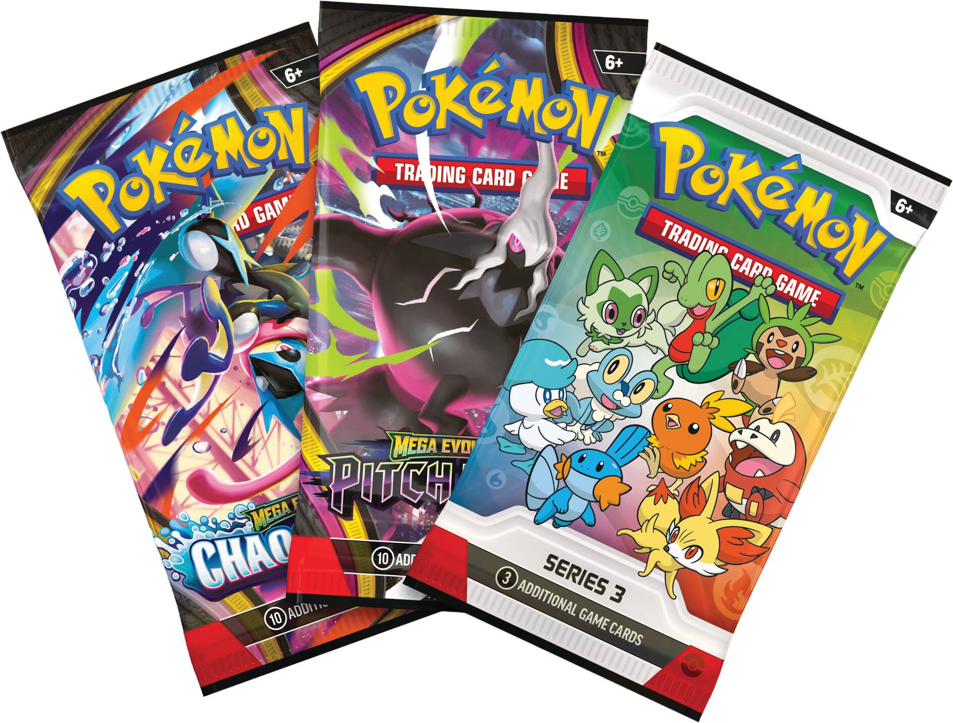 6+ Pokémon Trading Card Game: Mega Evolution Pitch Chaos  
6+ Pokémon Trading Card Game: Series 3  
10 Additional Game Cards