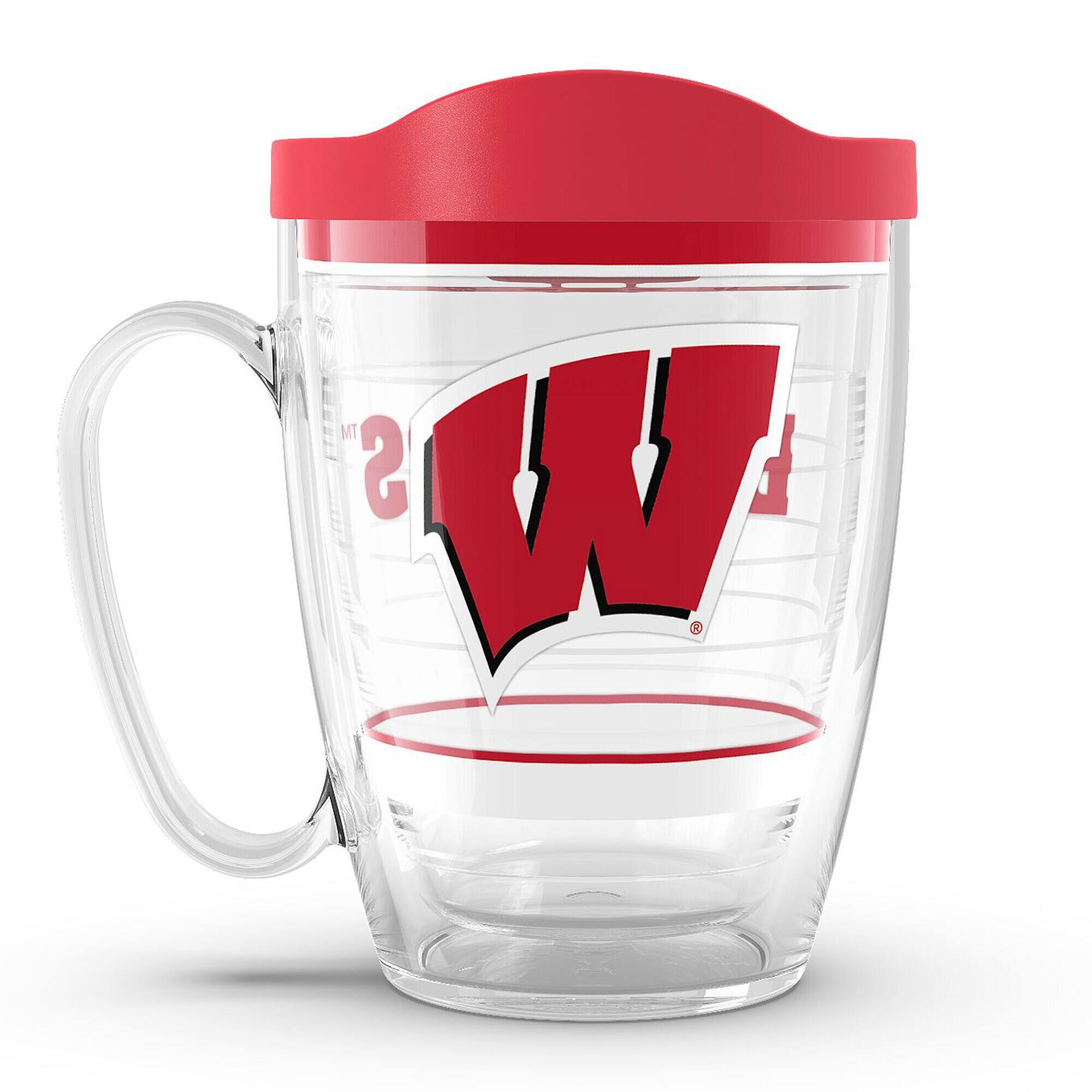 Front. Tervis - Wisconsin Badgers 16oz. Tradition Classic Mug - Multicolor.