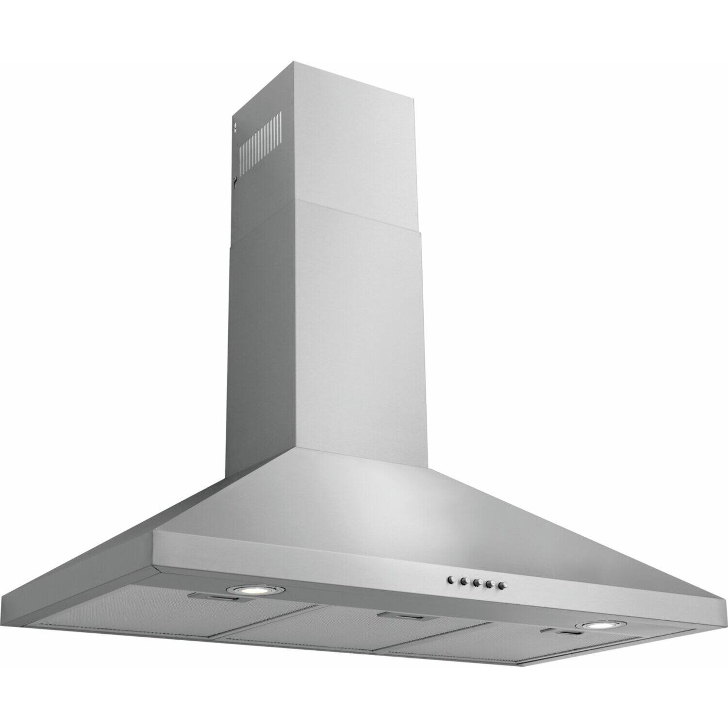 Angle. Frigidaire - 36" Stainless Canopy Wall-Mounted Hood - Stainless Steel.