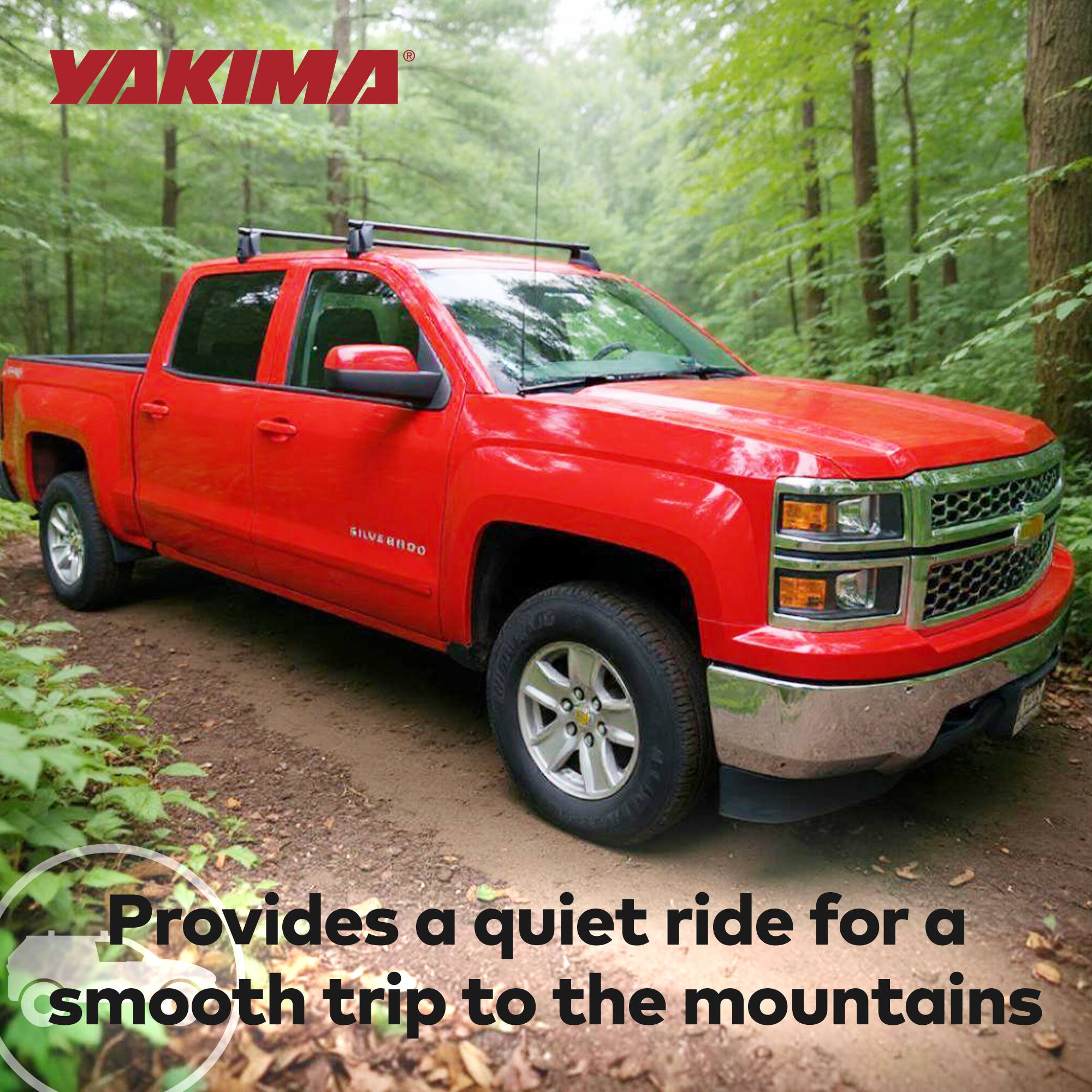 YAKIMA®  
Provides a quiet ride for a smooth trip to the mountains