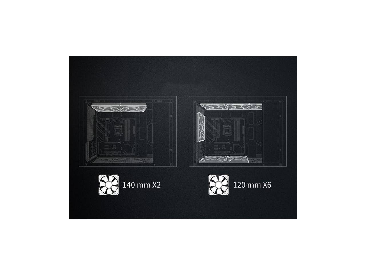 140 mm X2  
120 mm X6