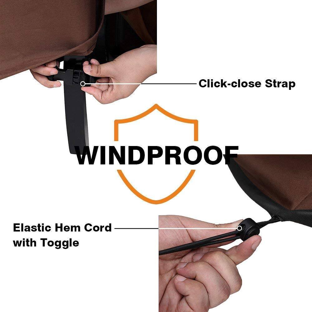 Click-close Strap  
Elastic Hem Cord with Toggle  
WINDPROOF