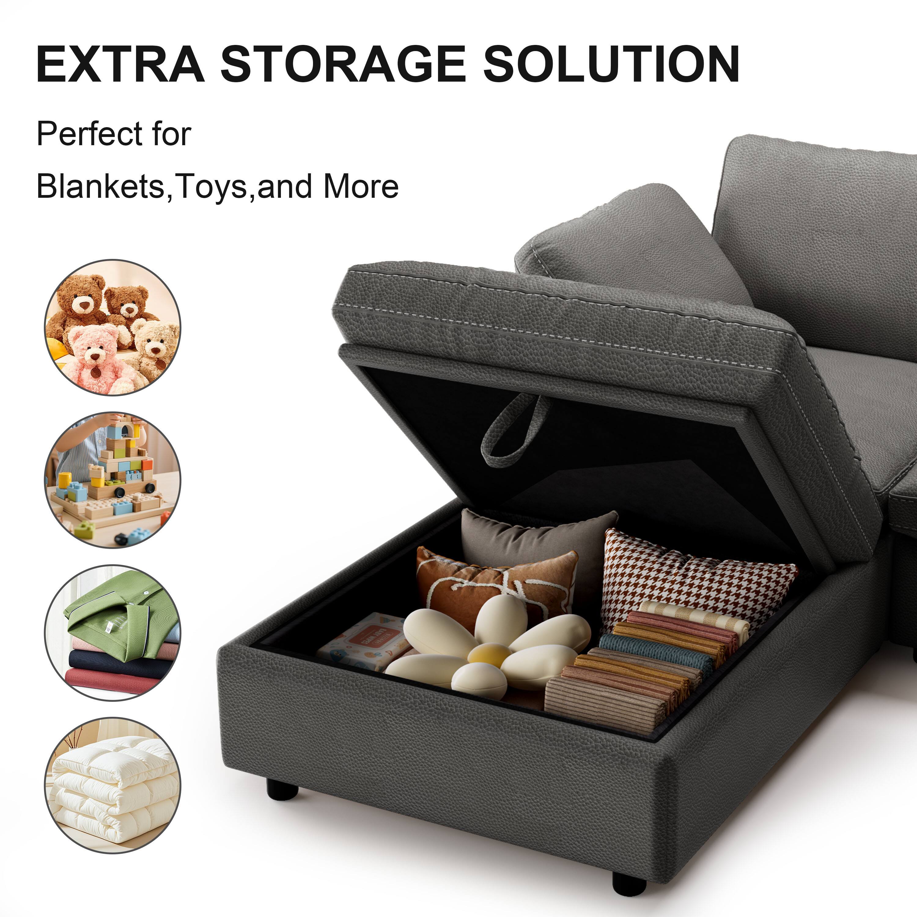EXTRA STORAGE SOLUTION

Perfect for Blankets, Toys, and More