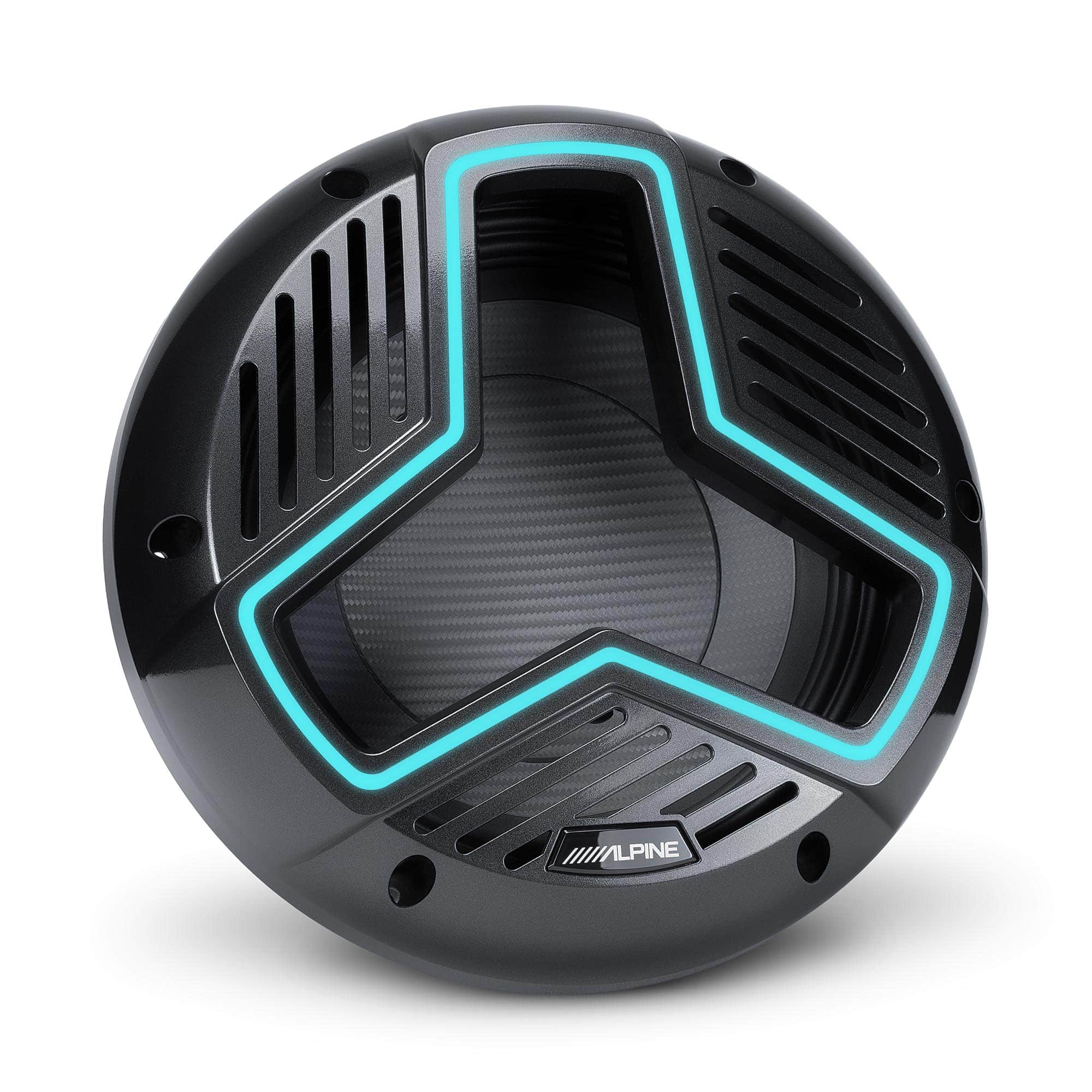 Alpine - MRN-W10S4-IB-LB Marine 10" Subwoofer Infinite Baffle (Black) - Black/Gray