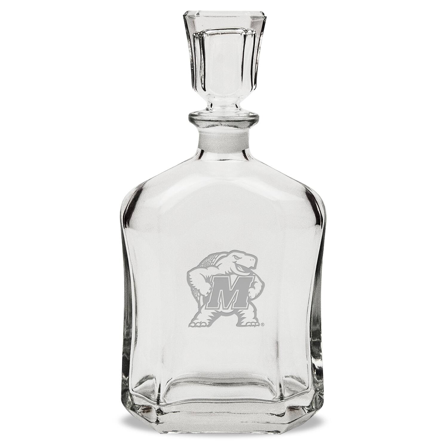 Front. Jardine - Maryland Terrapins 23.75oz. Crystal Decanter - Multicolor.