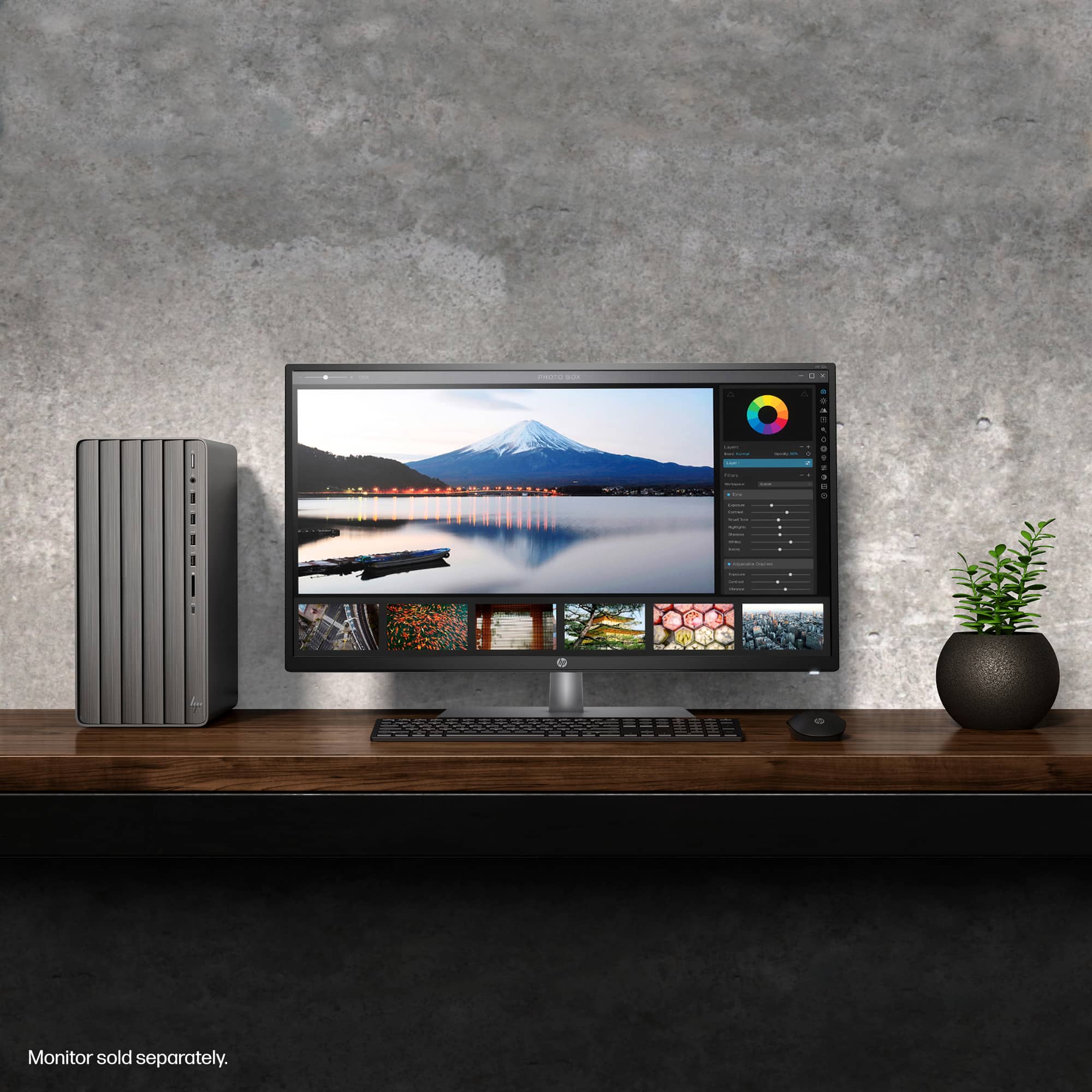 Monitor sold separately.