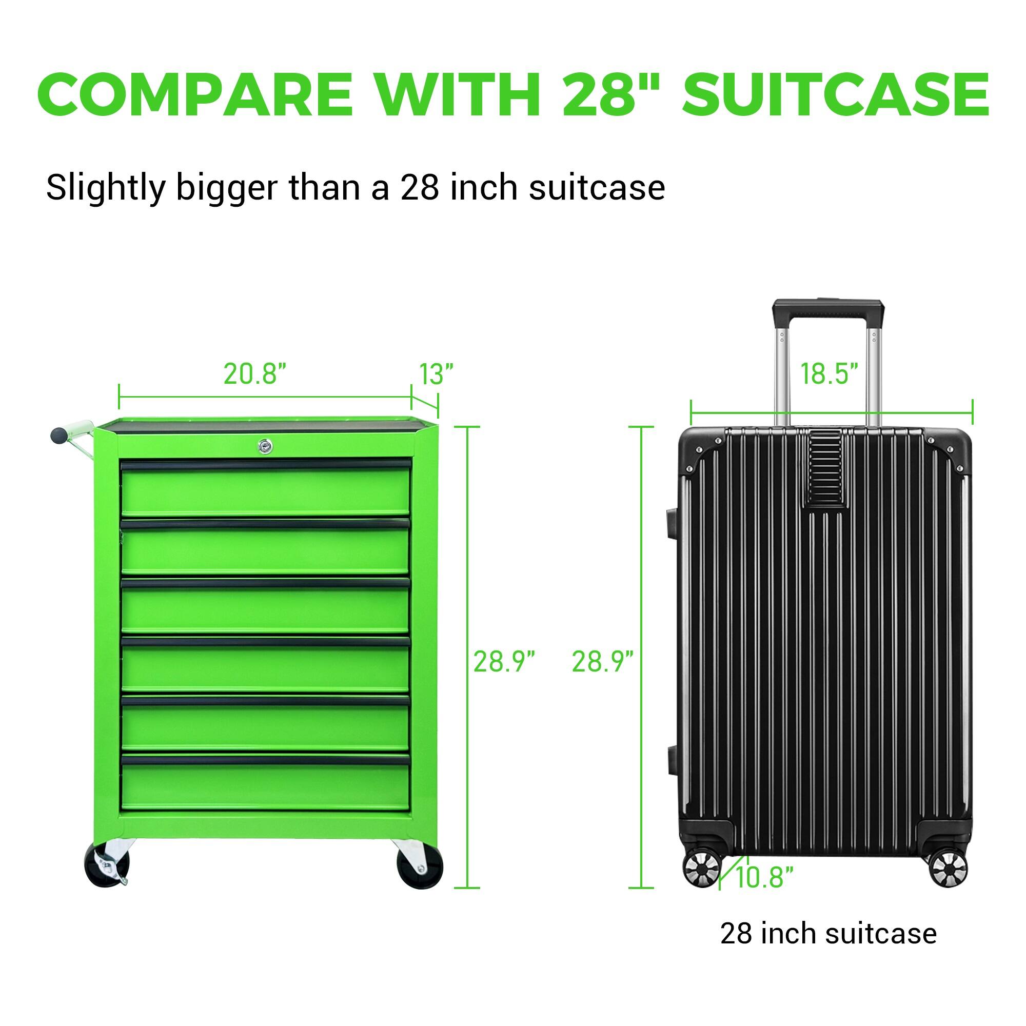 COMPARE WITH 28" SUITCASE

Slightly bigger than a 28 inch suitcase

20.8" 13" 18.5" 28.9" 28.9" 10.8" 28 inch suitcase