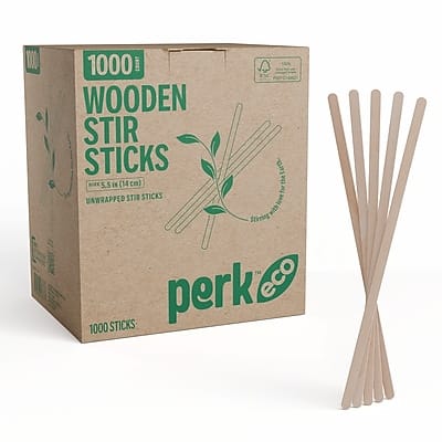 "Perk - Eco Wooden Stirrer, 5.5"", 1000/Pack - Brown" price history on PriceWatchPro
