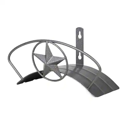 Front. Yard Butler - Heavy Duty Wall-Mounted Hose Hanger - Garden Hose Holder, Holds up to 125 Feet, Powder Coated Steel IHH-STAR.