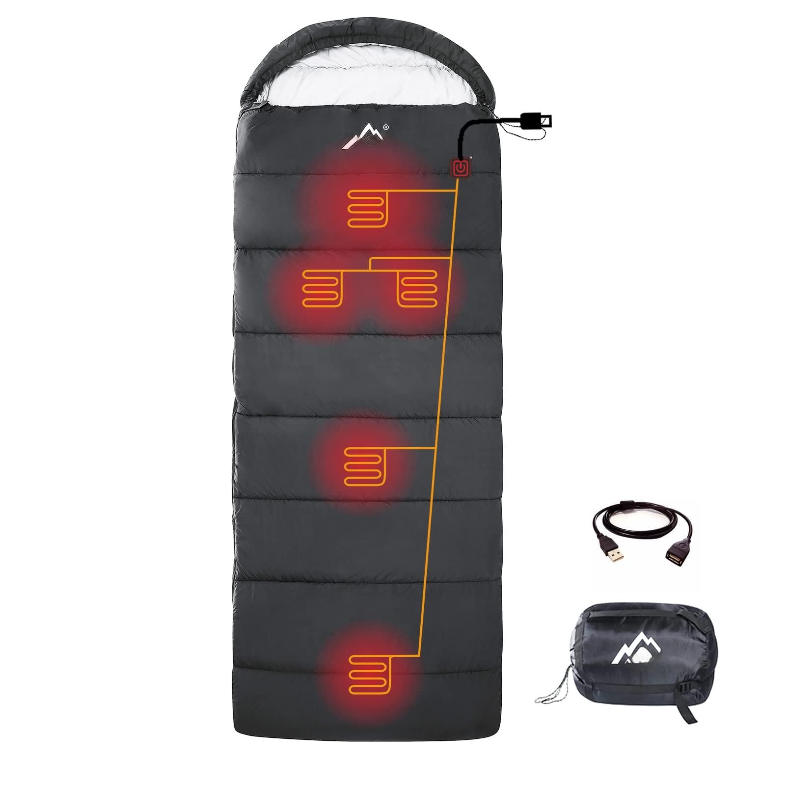 Skar Audio - Heated Sleeping Bag Multi Usb Power Support Heating Pads Operated With Or Other Supplies Portable - Default