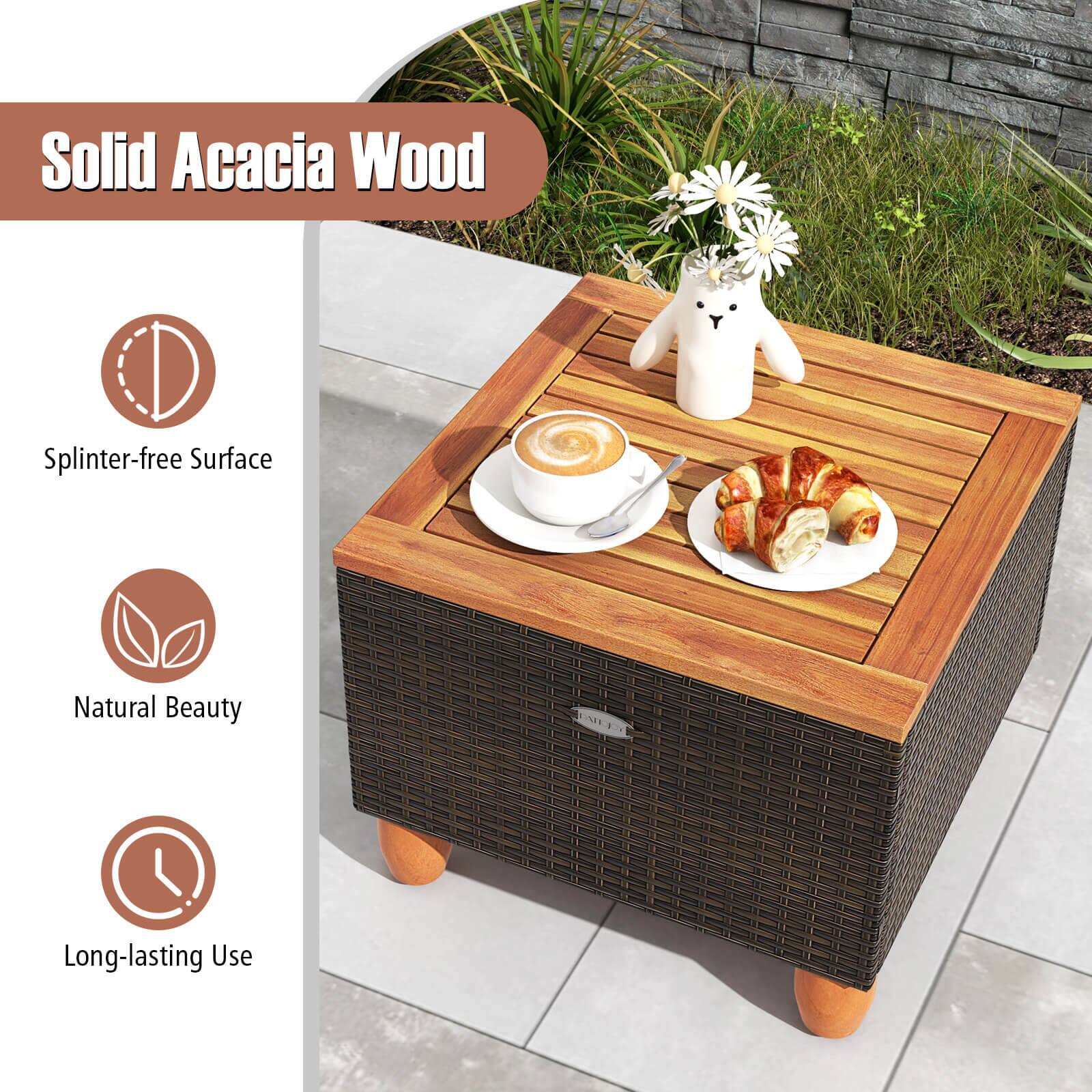 Solid Acacia Wood

Splinter-free Surface

Natural Beauty

Long-lasting Use