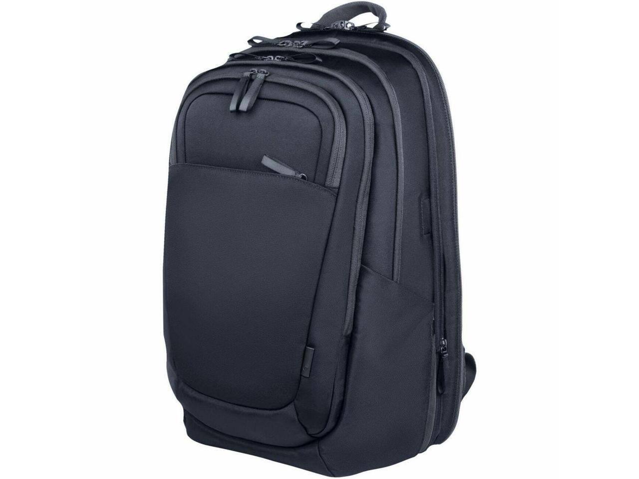 Alt View 10. HP - HP Travel Plus Backpack for 17" Notebook - Graphite Blue, Water & Bump Resistant, RFID Shield, Puncture Resistant Zipper - Graphite Blue.