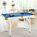 Alt View 11. Costway - 47'' Folding Billiard Table Pool Game Table for Kids w/ Cues & Chalk & Brush Blue - Blue.