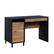 Front. Sauder - Acadia Way Computer Desk - Black/Brown.