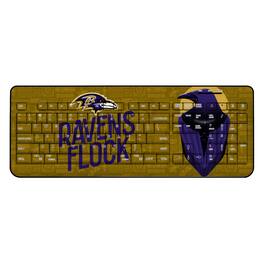 Keyscaper - Baltimore Ravens 2024 Illustrated Limited Edition Wireless Keyboard - Black