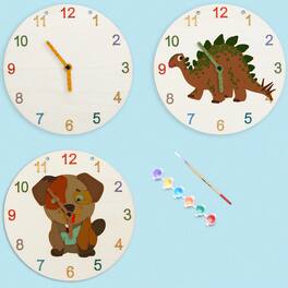Oumilen - DIY Wooden Clock Craft Kit - Brown