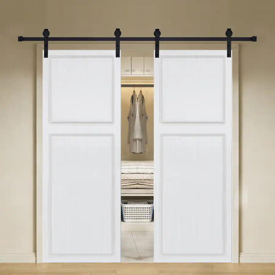 Boyel Living Double Barn Sliding Door 84 in L x 0.75 in W x 60 in H ...
