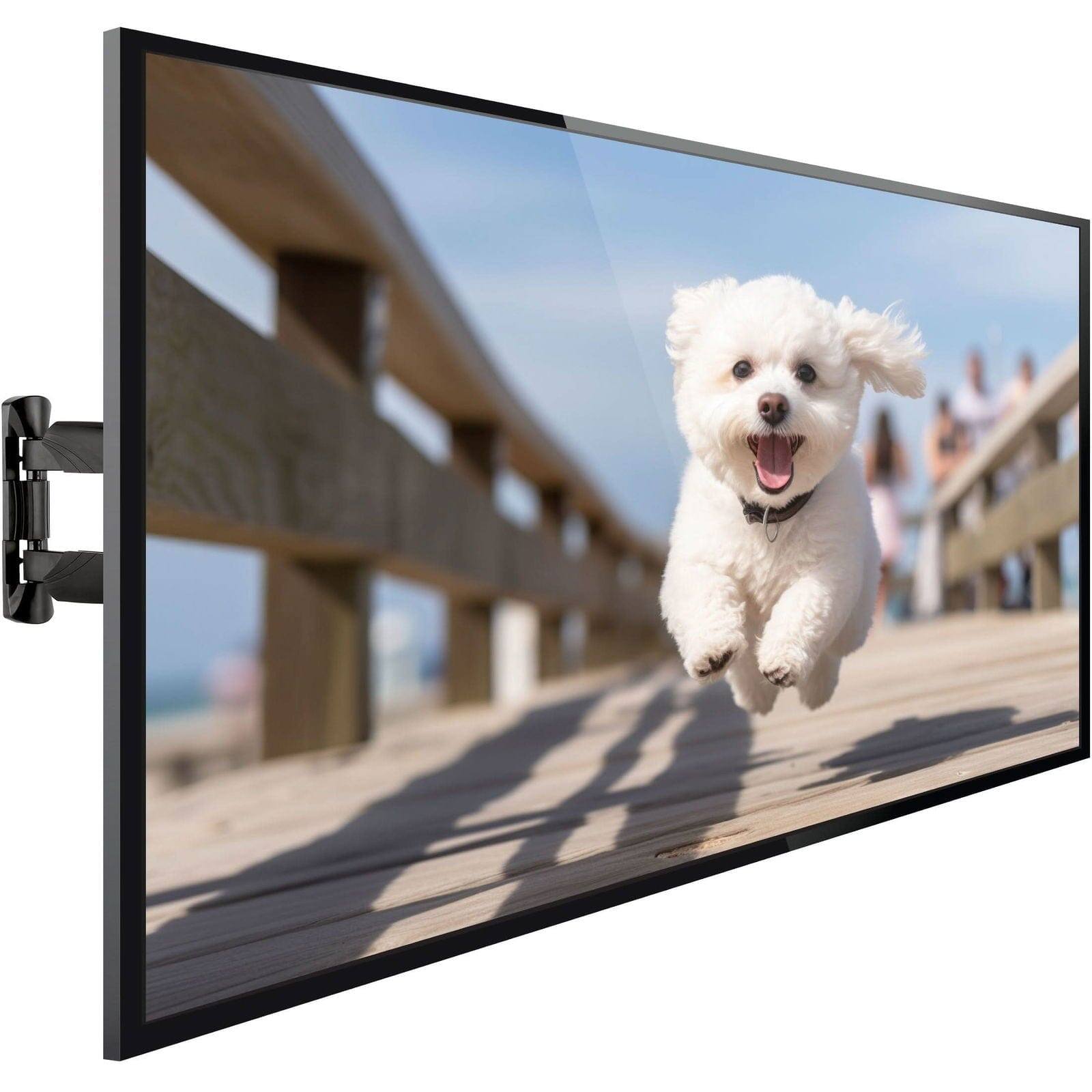 Alt View 4. Mount-It! - UL-Certified Full Motion TV Wall Mount 32–55" (Up to 77 lb) – Tilt, Swivel, 20" Extension - Black.
