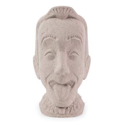 Front. ThinkGeek - Geeki Tikis Pee-Wee Herman Big Head Ceramic Mug | Holds 22 Ounces - White.