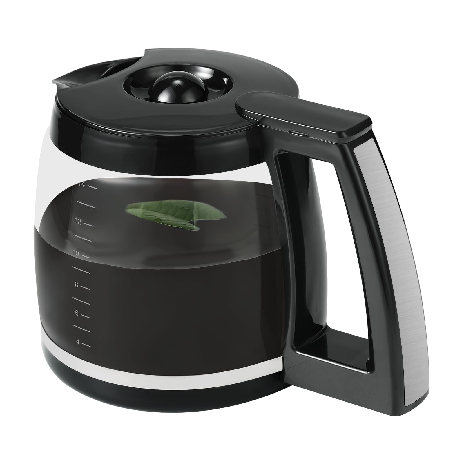 Dapper Styles - 14-cup Glass Coffee Carafe Replacement Compatible With Cuisinart Models Dcc-3200p1 Dcc- 3200 Dcc-2200rc Pot - Default