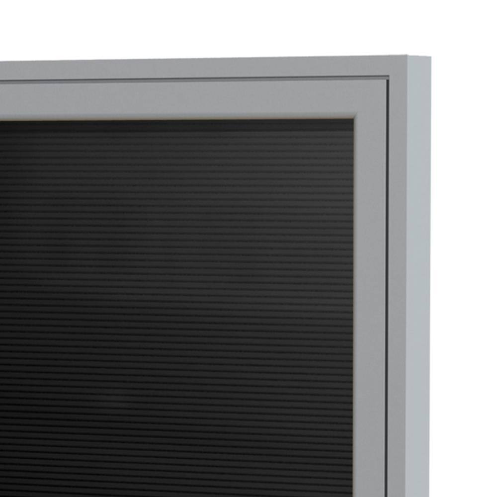Left. Ghent - Ghent 1 Door Enclosed Letter Board with Satin Aluminum Frame, Black, 24"H x 18"W, Black.