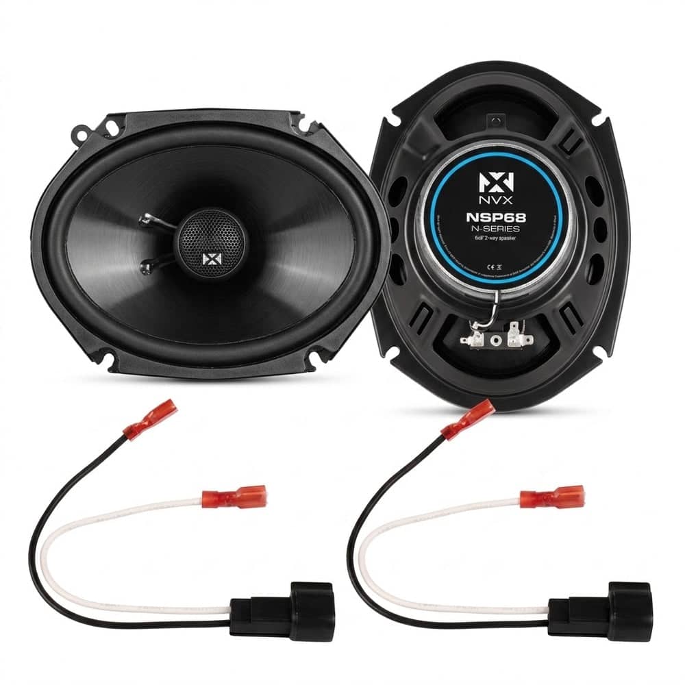 NVX - 1998-2011 Ford Ranger - 6x8-Inch N-Series Rear Speaker Upgrade Kit - Black