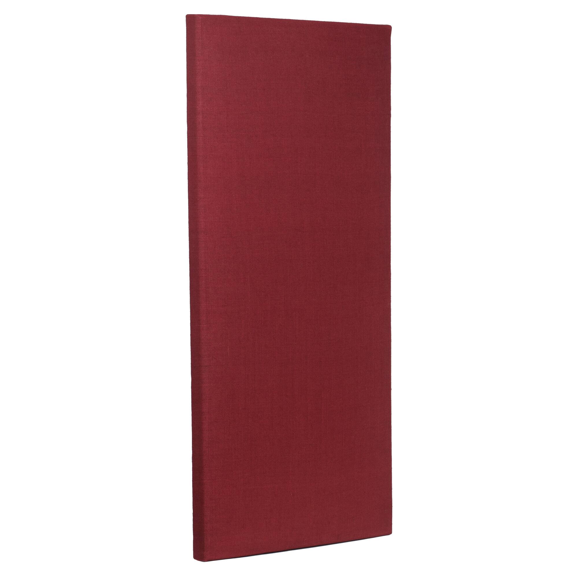 Angle. ATS Acoustics - Sound Absorbing Acoustic Panel 24" x 48" x 2" Beveled Edge - Burgundy.