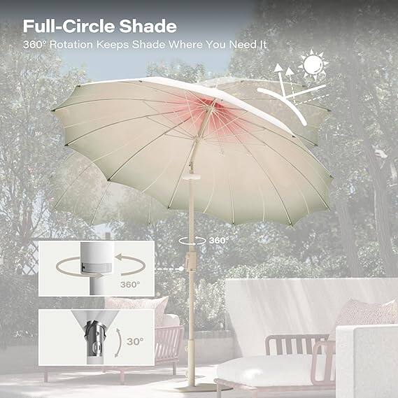 Full-Circle Shade  
360° Rotation Keeps Shade Where You Need It