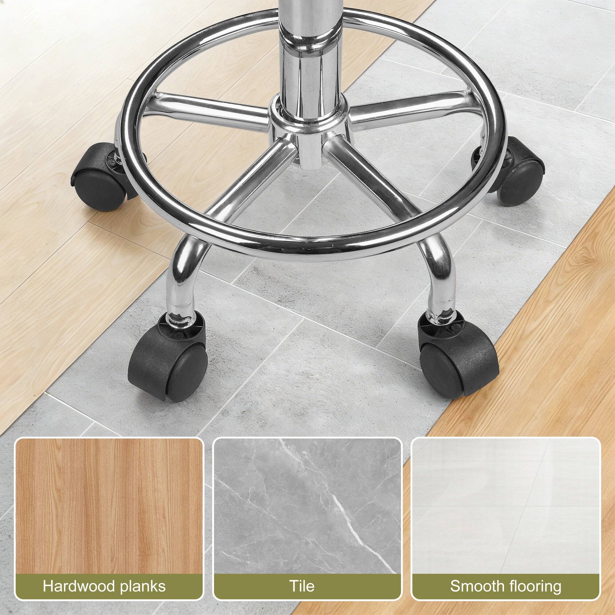 Hardwood planks  
Tile  
Smooth flooring