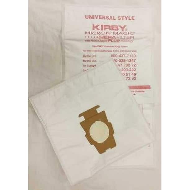 Kirby - Hoover 2 Pack Hoover Vacuum Cleaner Disposable Cloth Paper Bags White Hepa Pack Universal Style Fits ALL Models – Part