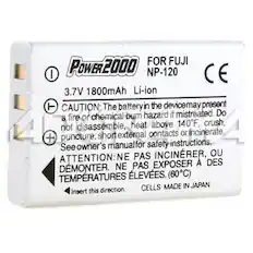 FOR FUJI POWER 2000 NP-120 CE I 3.7V 1800mAh Li-ion T
CAUTION: The battery in the device may present a fire or chemical burn hazard if mistreated. Do not disassemble, heat above 140°F, crush, puncture, short external contacts or incinerate. See owner's manual for safety instructions.
ATTENTION: NE PAS INCINÉRER, OU DÉMONTER. NE PAS EXPOSER À DES TEMPÉRATURES ÉLEVÉES. (60°C)
CELLS MADE IN JAPAN
Insert this direction.