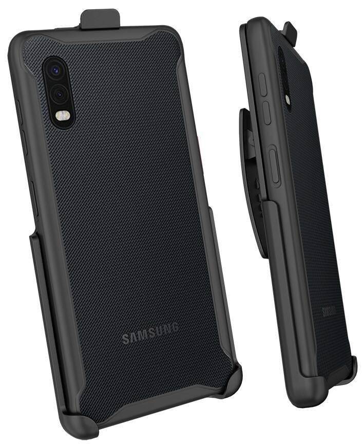 Alt View 8. Nakedcellphone - Belt Clip Holster Case for Samsung Galaxy XCover Pro (SM-G715, 2020) - Black.