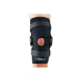 DonJoy - Deluxe Hinged Knee Wrap Drytex Sleeve Open Popliteal (X-Large) - Black