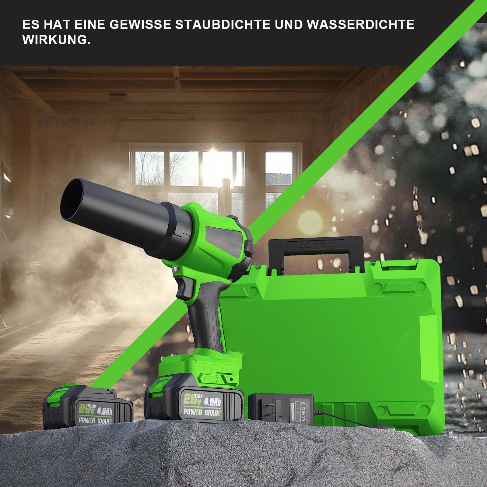 ES HAT EINE GEWISSE STAUBDICHT UND WASSERDICHT WIRKUNG.

NDE XOERDEA mar 2bV V 4.0Ah POWER SHAR FEA L max 2 LV 4.0Ah POWER SHARE

cENBO