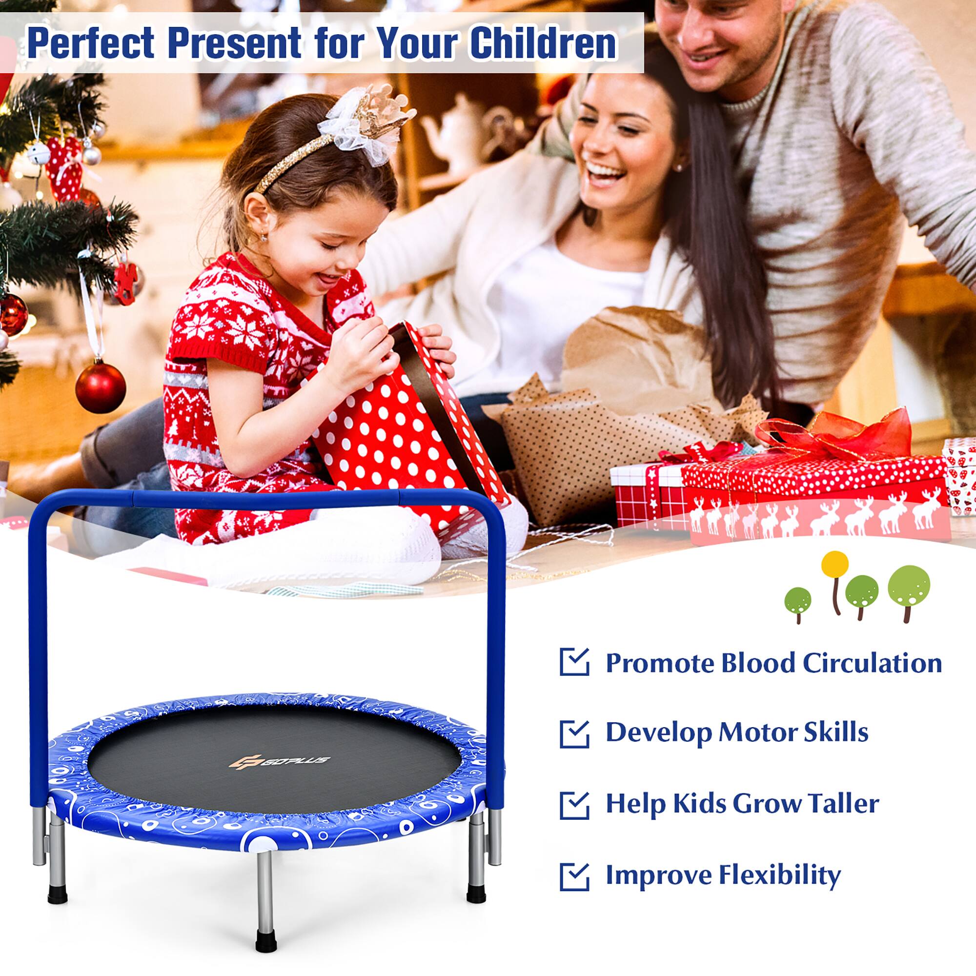 Perfect Present for Your Children

- Promote Blood Circulation
- Develop Motor Skills
- Help Kids Grow Taller
- Improve Flexibility