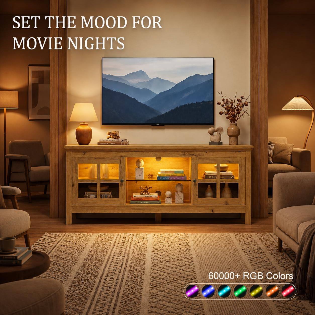 SET THE MOOD FOR MOVIE NIGHTS

60000+ RGB Colors