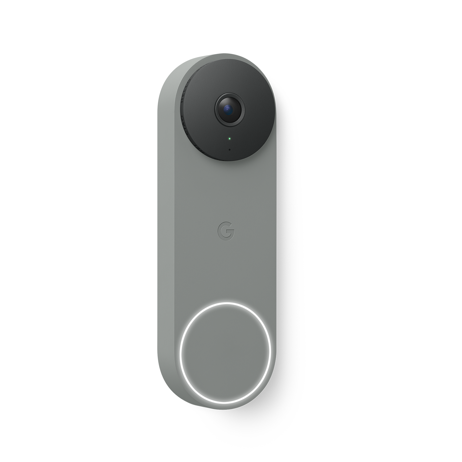 Alt View 1. Google - Nest Doorbell (wired, 3rd gen) - Latest Model - 2K Video and Gemini - Hazel.