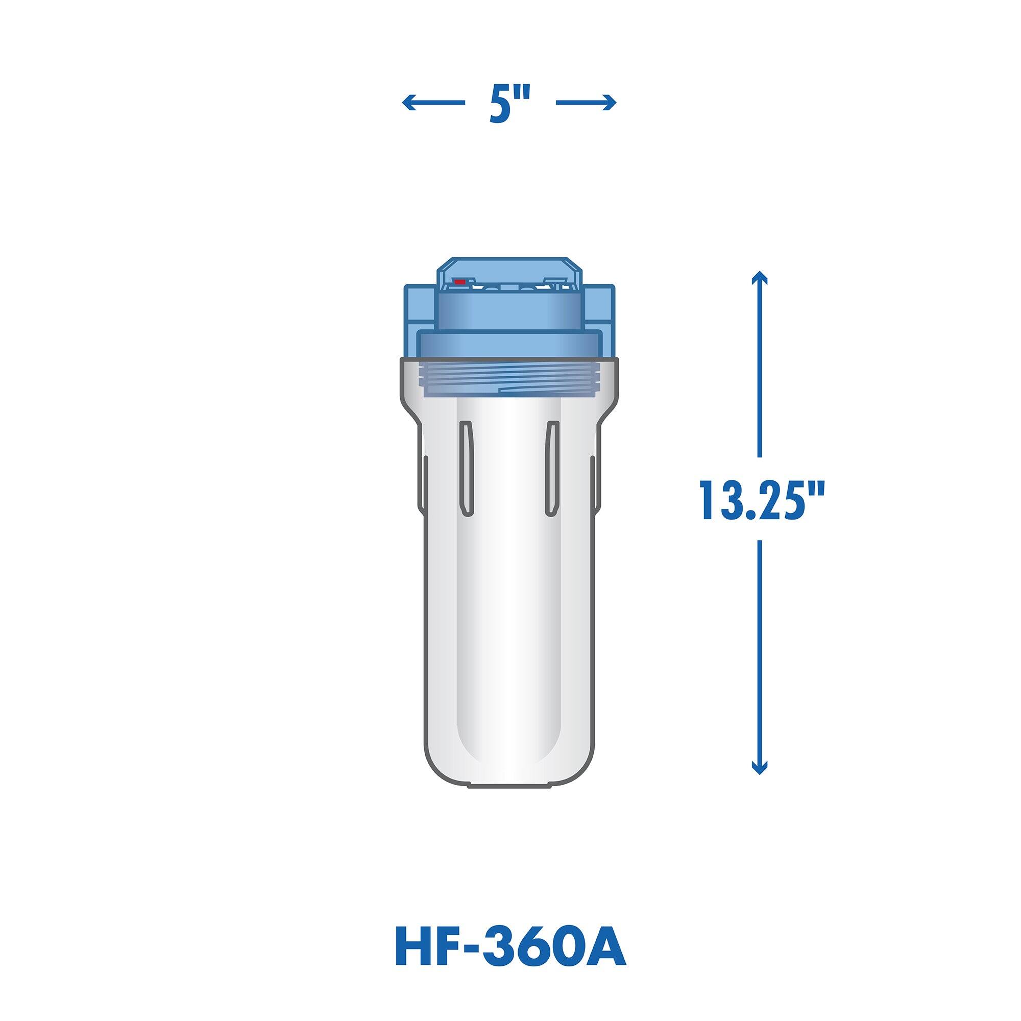Angle. Culligan - Culligan Valve-In-Head Whole House Water Filtration System - Clear.