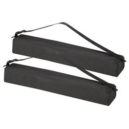 Unique Bargains - 23.62"x3.94" Tripod Case, 2pcs Oxford Padded Bag with Handles for Light Stands - Black