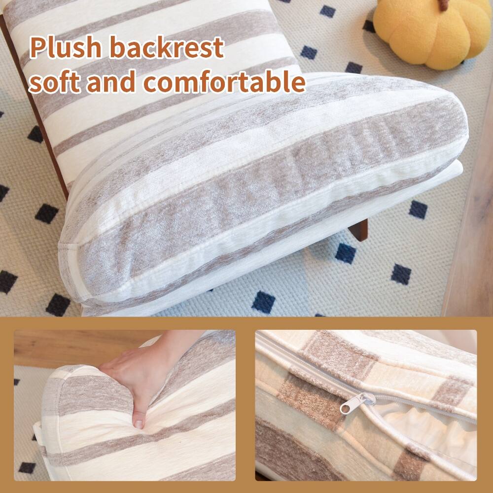 Plush backrest soft and comfortable