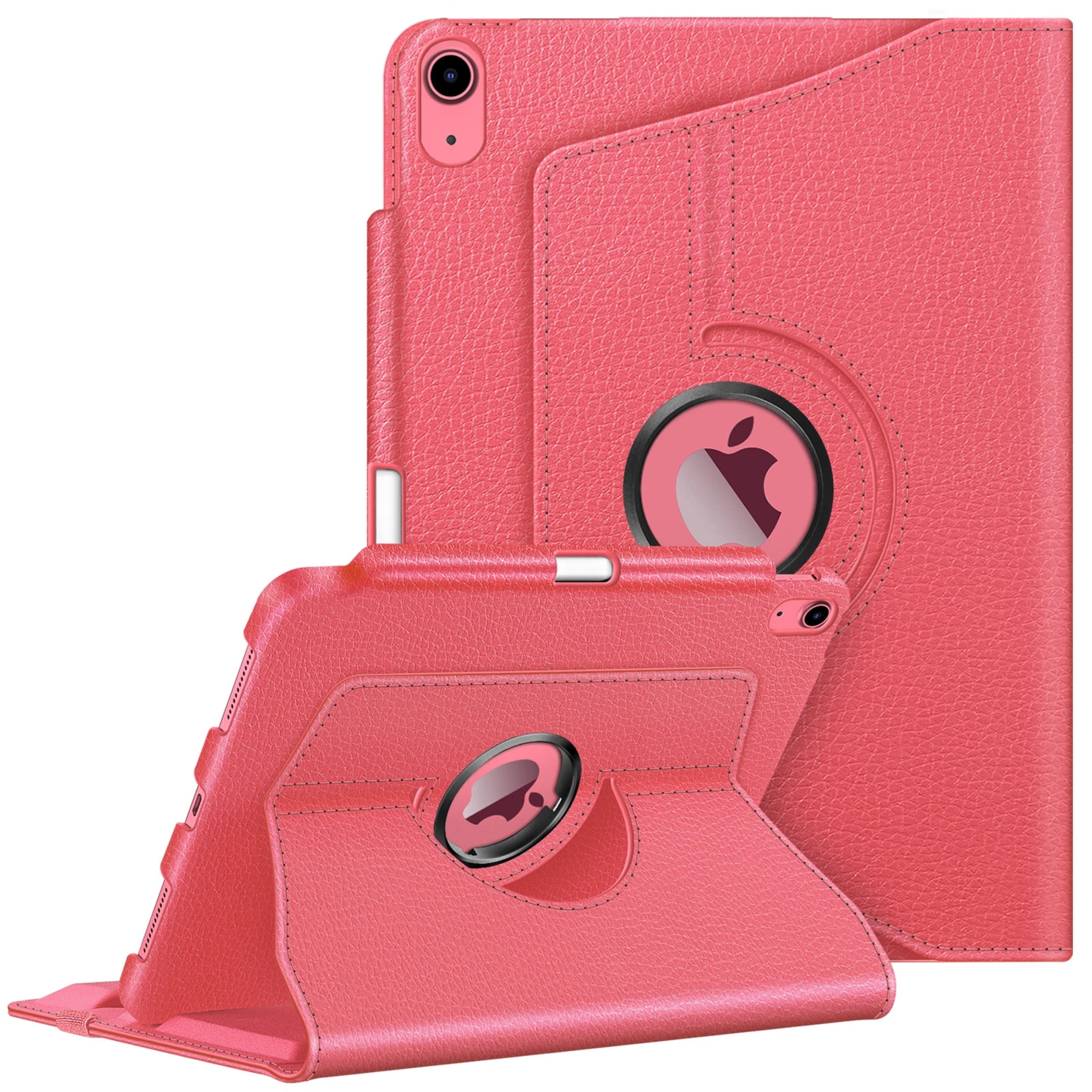 Kitcheniva - Smart Rotating Case For iPad A16 11th 2025 And iPad 10th 2022 Stand Cover - Pink