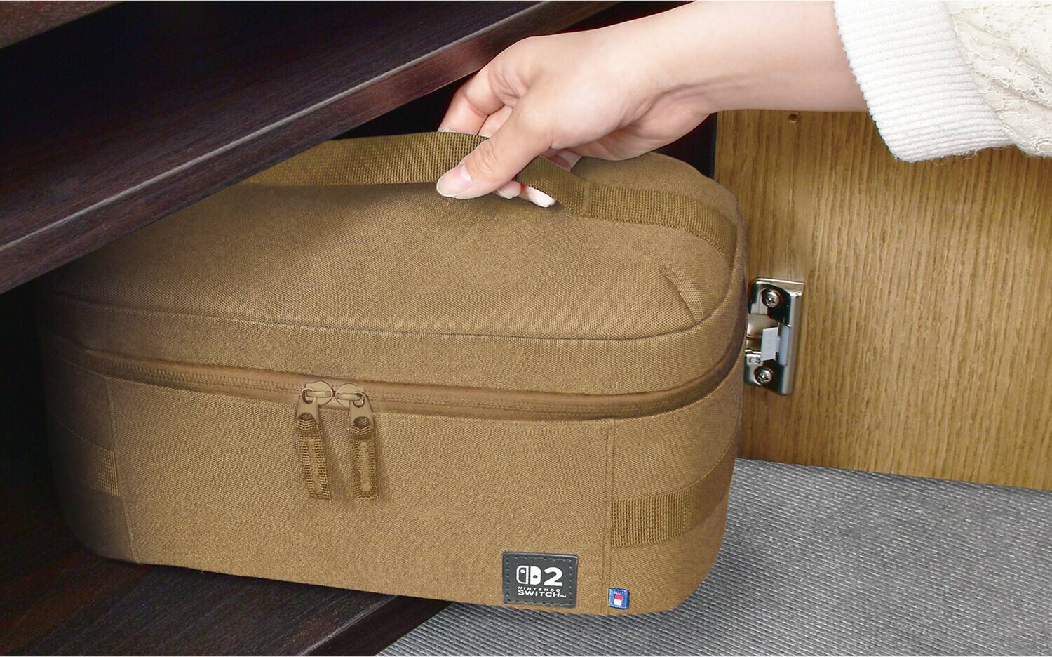 Switch 2 Accessory: Case HORI Compact Carry All Sand: Officially