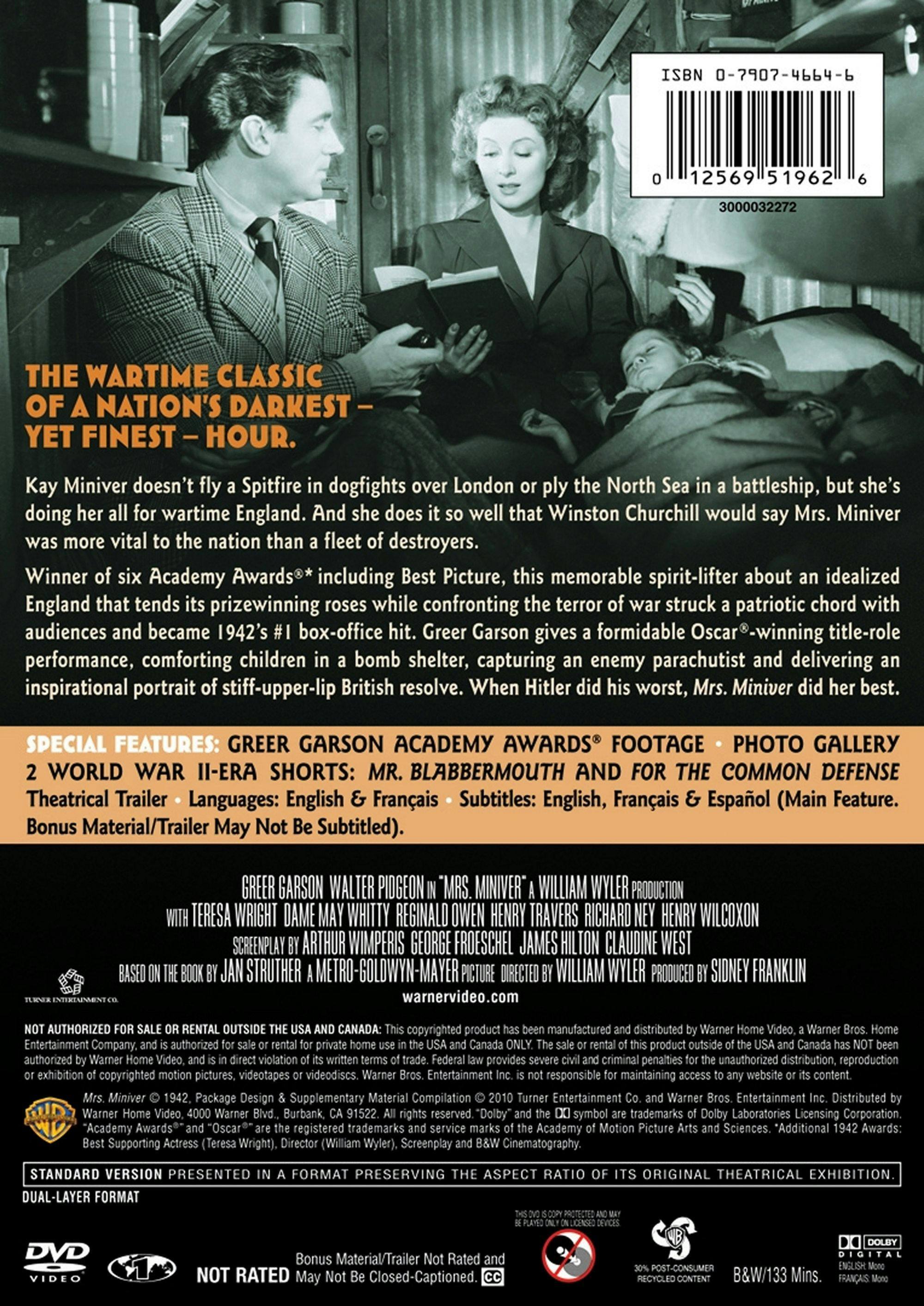 Angle. Mrs. Miniver [DVD].