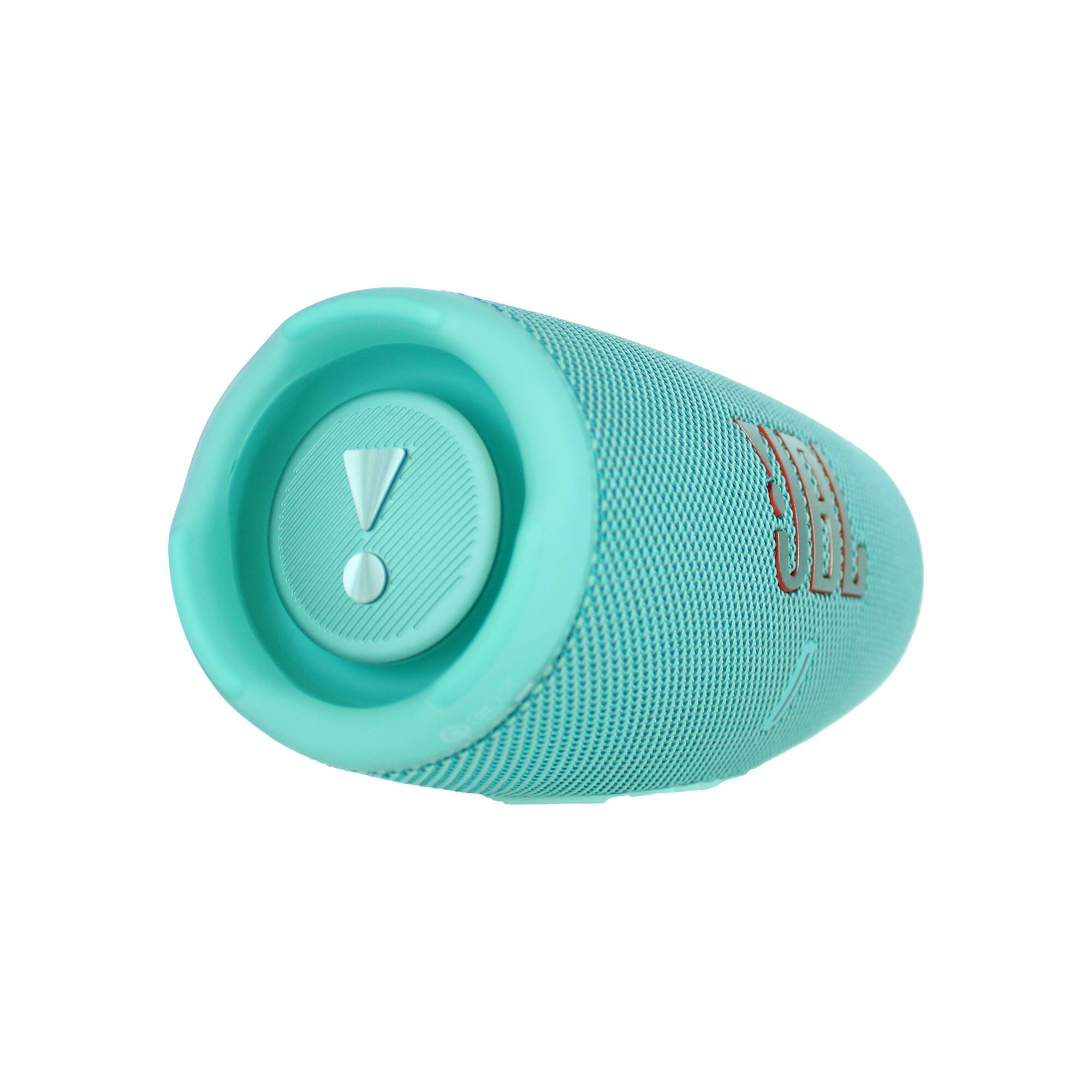 Back. JBL - JBL Charge 5 Portable Wireless Bluetooth Speaker with IP67 Waterproof with Case (Teal) - Teal.