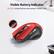 Visible Battery Indicator
Red light slowly flashes when power is below 10%