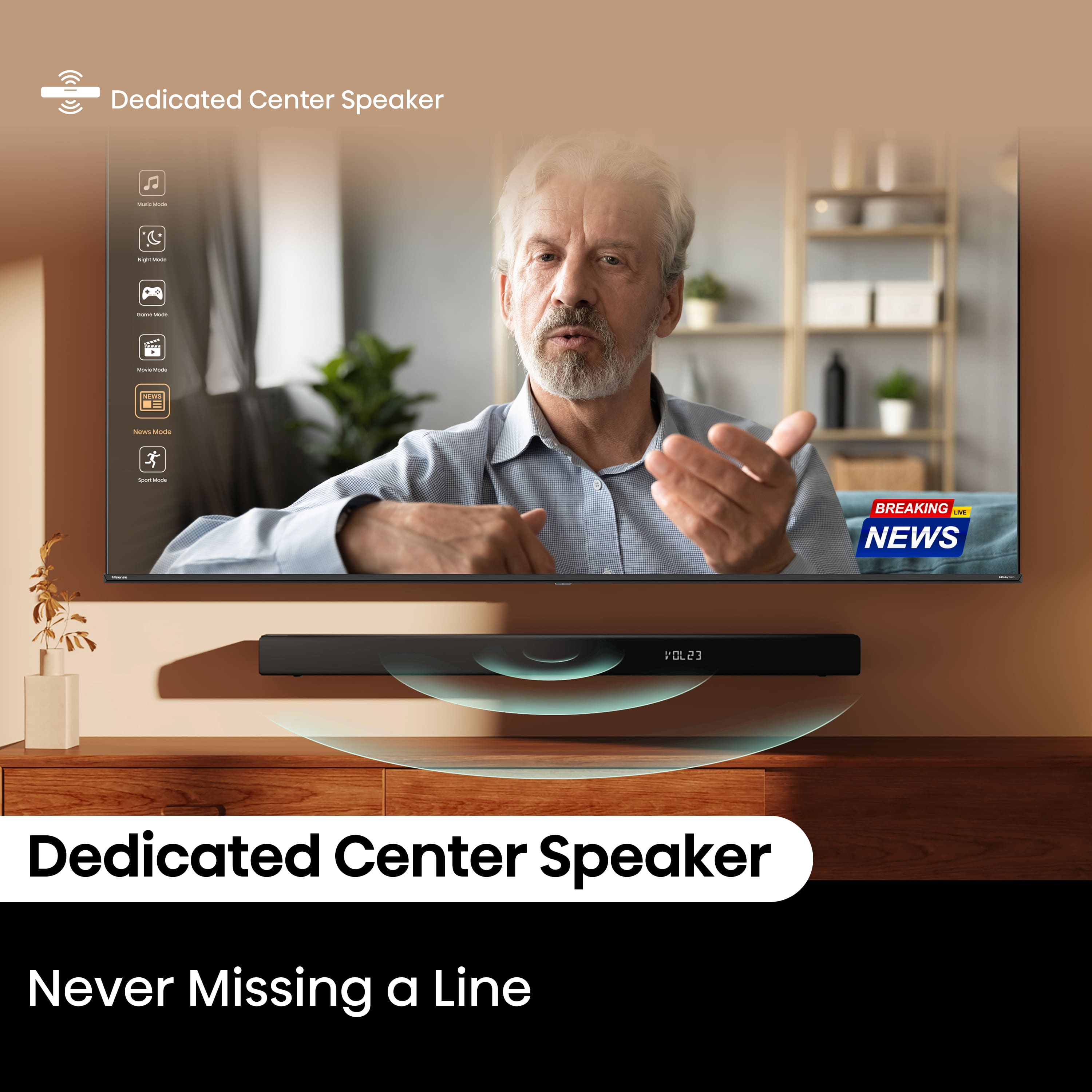 Dedicated Center Speaker: Never Missing a Line