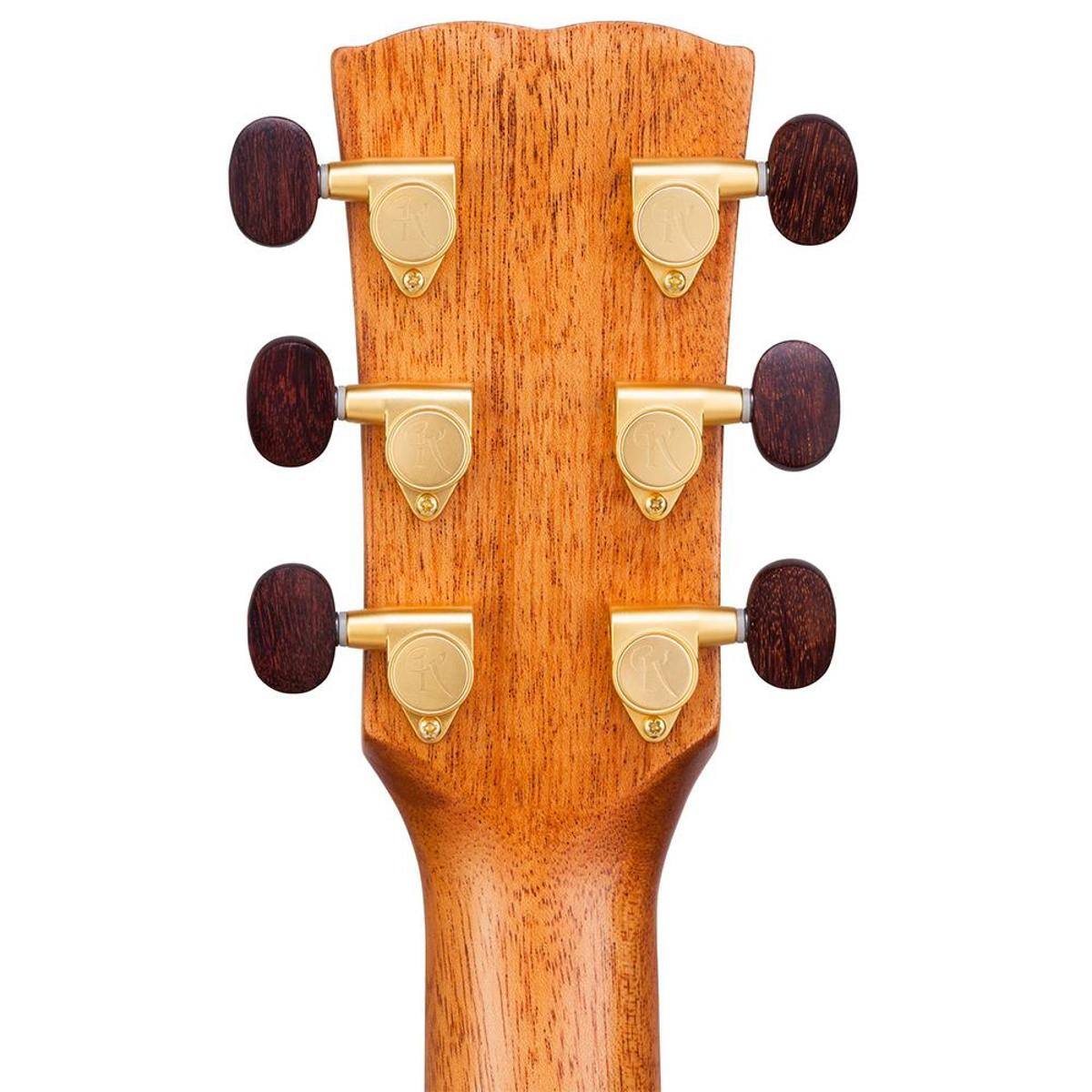 Alt View 6. Kremona - Kremona Steel String Series M20 D-Style Acoustic Electric Guitar with Hardshell Case, Rosewood Fingerboard.