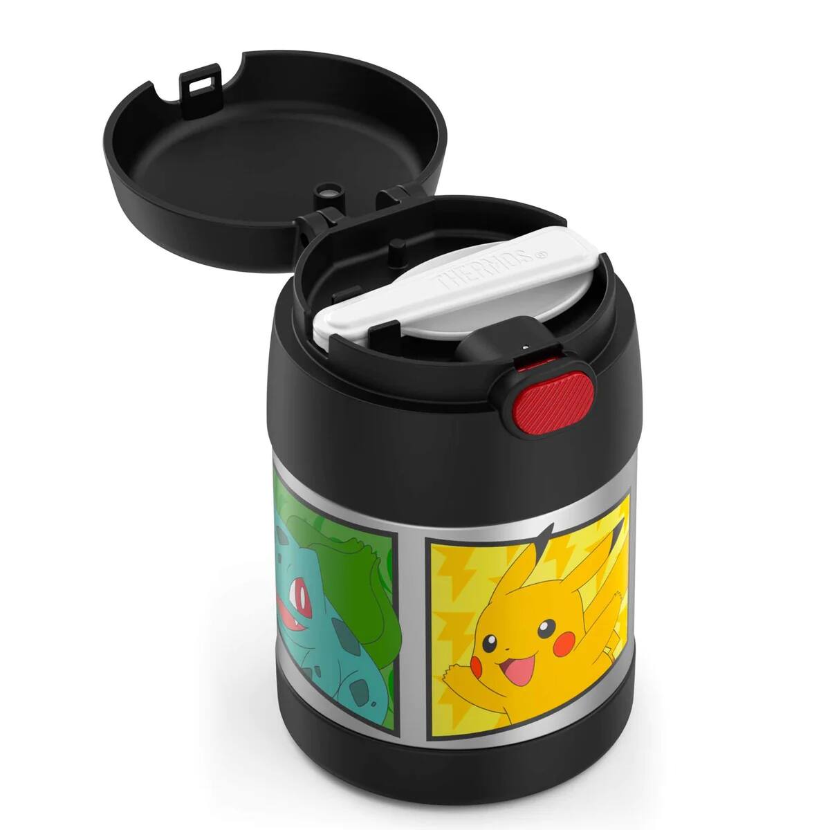 Alt View 2. Thermos - Thermos 10 oz. Kid's Funtainer Insulated Stainless Food Jar - Pokemon - Pokemon.