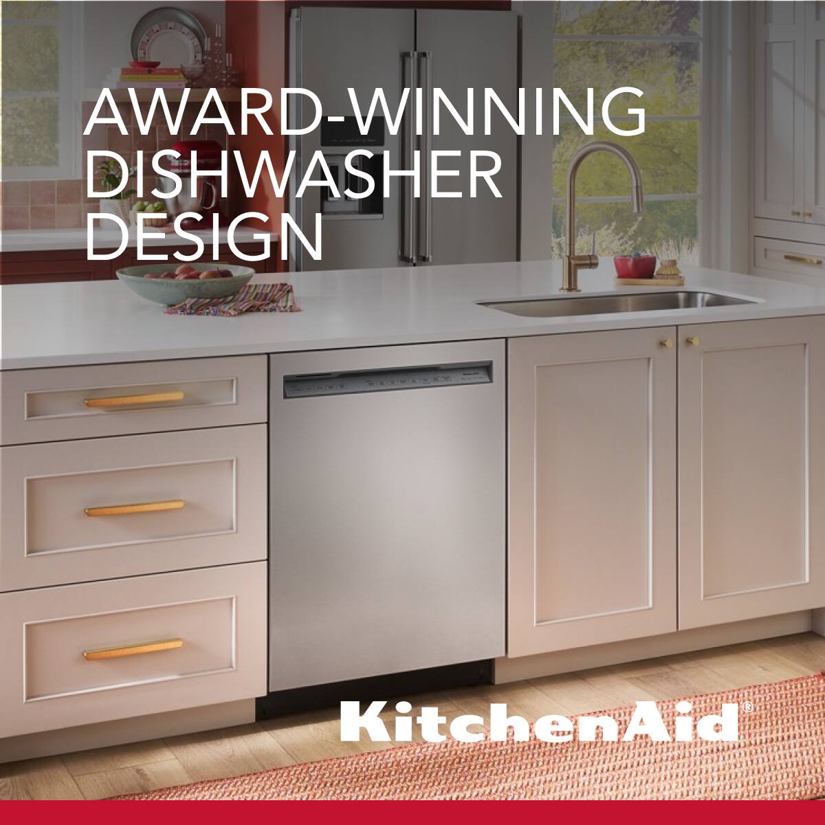 AWARD-WINNING DISHWASHER DESIGN  
KitchenAid